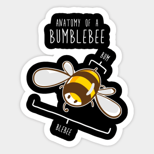 Bumblebee Anatomy Sticker